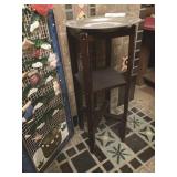 Wooden Stand and Armetale Plate