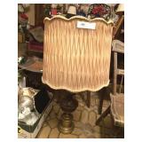 Brass and Wooden Table Lamp