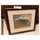 Signed Amish Farm Scene Print