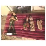 Spanish Plaster Statue, Decorated Bottle, Etc.