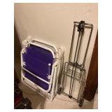 (2) Beach Chairs and Luggage Carrier