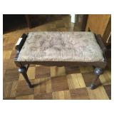 Depression Vanity Stool with Upholstered Top