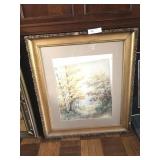 Vintage Gilded Frame and Print