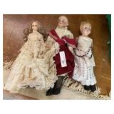 (3) Vintage and Older Composite and Porcelain Doll