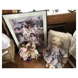 Contemporary Porcelain Dolls, Doll Furniture, Etc.