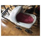 Vintage Wicker Doll Stroller