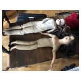(2) Early Porcelain and Composition Dolls