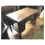 Oak Double Pedestal Desk