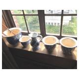 (4) Contemporary Porcelain Planters and Pitcher