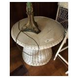 Wicker End Table
