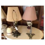 (4) Porcelain and Metal Table Lights