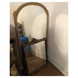 (2) Antique Wood Framed  Mirrors