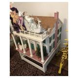 Large Wood Crafted Dollhouse