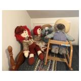Raggedy Ann and Andy Dolls, Stuffed Bodied Bear