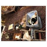 Assorted Doll Clothing, Rocking Horse, Etc.