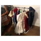 Clothes Rack with Vintage Child