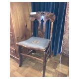 Fidel Back Burl Walnut Veneer Side Chair