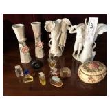 Perfume Bottles, Vases, Trinket Box, Etc.