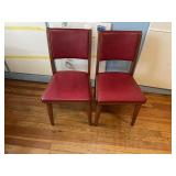 Red Upholstred Chairs