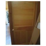 Prehung Pine Interior Door, Half Louvered