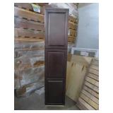 Pantry Cabinet Raised Panel, Two Door, Dark Brown