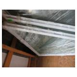 (2) Vinyl New Construction Fixed Tri-Angle Shaped