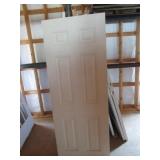 6 Panel Fiberglass Exterior Door Slab