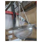 Chandelier Three Light Brushed Nickel