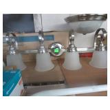 Four Light Brushed Nickel Vanity Light