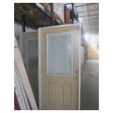 Half Glass Fiberglass Exterior Door