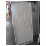 Six Panel Fiberglass Exterior Door