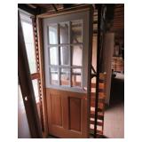 Nine Lite Oak Split Door