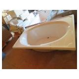 White Drop In Tub With Grab Bar