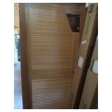 Pine Closet Door, Full Louvered
