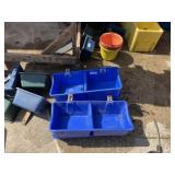 4 LittleGiant 2-Bay Feed Troughs