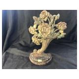 Early Cast Metal Flower Bouquet