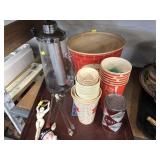 Coca Cola Cups W Pitcher Bottle Opener