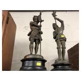 2 Early 20Th Century Cast Metal Figurines