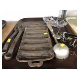 Cast Iron Pan , Wrenches, Ice Cream Dipper