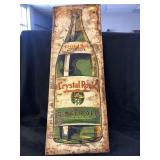 Vintage Crystal Rock Tin Beverage Sign