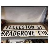 2 Early Enameled Street Signs