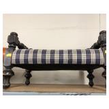 Early Wood Spindle Turned Footstool