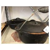 2 Pcs Lodge Cast Iron Cookware