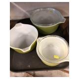 3 Pc Vintage Pyrex Cookware