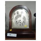 Walnut Cased Mantle Clock