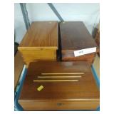 3 Contemporary Wooden Hinged Top
