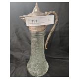 Pattern Glass Hinge Top Pitcher