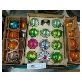 Vintage Mercury Glass Christmas Ornaments