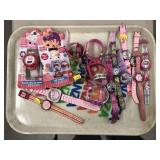 Tray Lot Assorted Character Themed Wrist Watches
