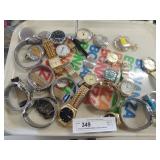 Tray Lot Assorted Mens Wrist Watches